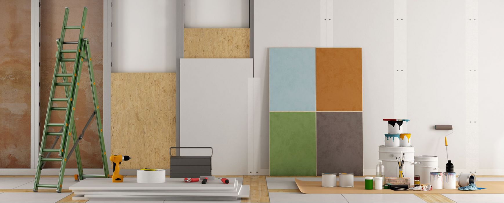 Широкий выбор утеплителей и ГКЛ